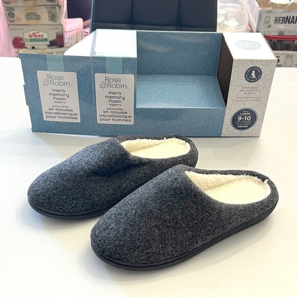 Brand New Men's Memory Foam Slippers Size 9 to 10! - Picture 1 of 16